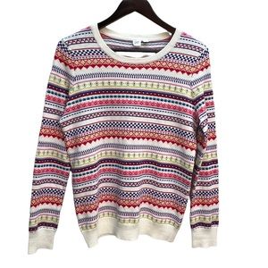 GAP Cotton Striped Alpine Crew Neck Sweater Size S and M